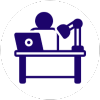 desk worker icon